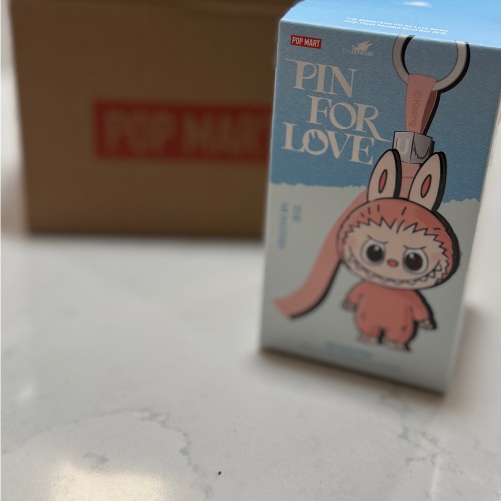 NIB AUTHENTIC Labubu Pin for Love (Letter “S”) - SEALED
